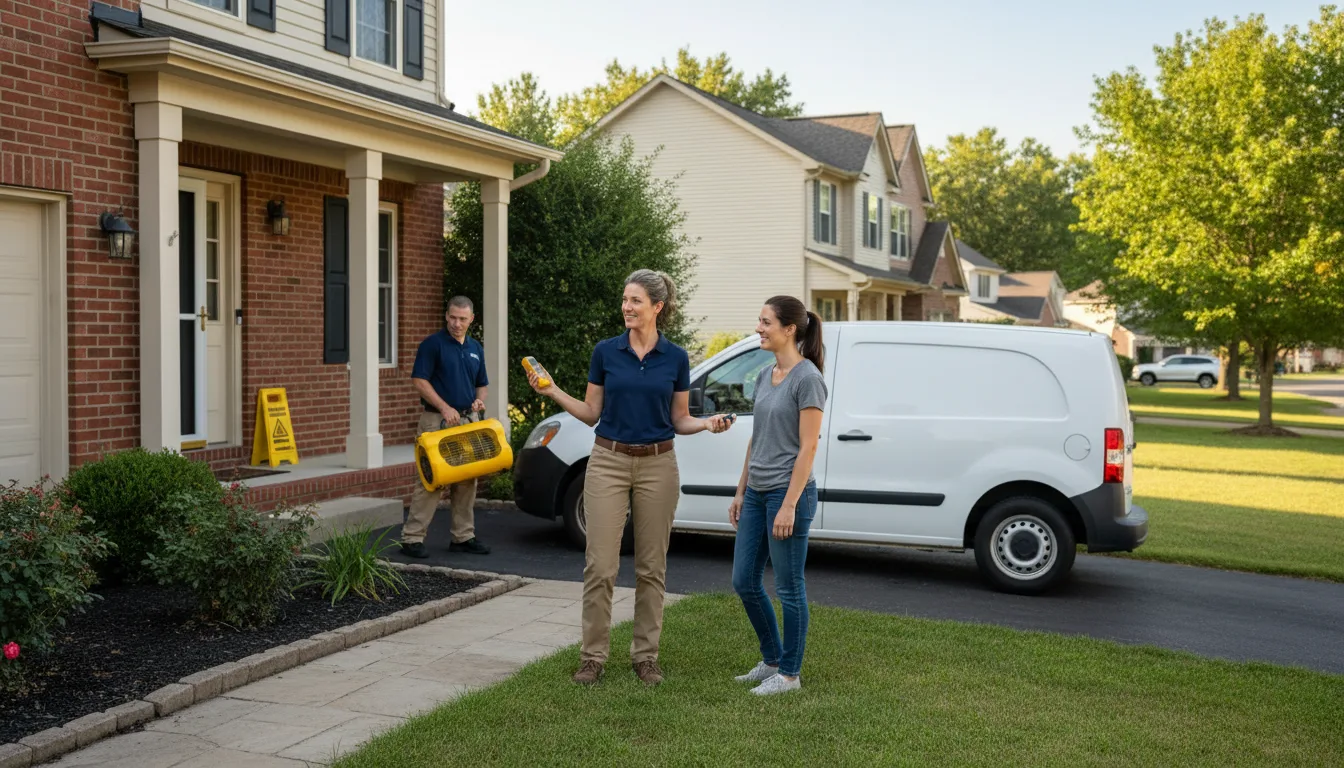Residential water damage restoration in Round Mountain, NV